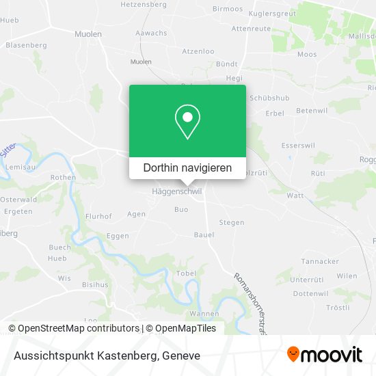 Aussichtspunkt Kastenberg Karte