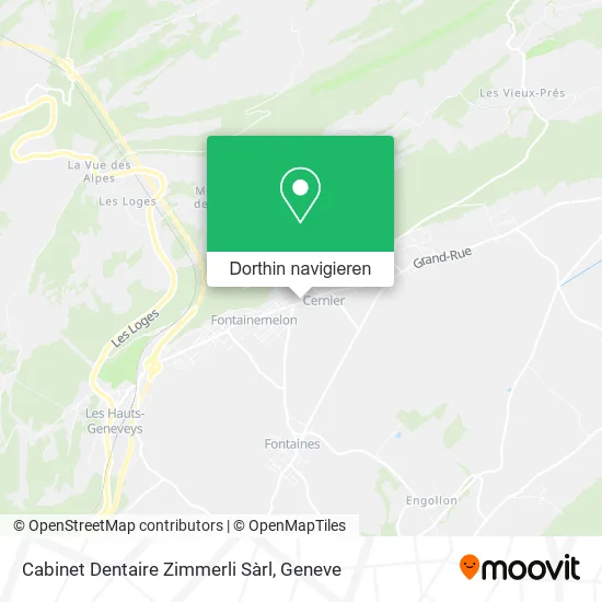 Cabinet Dentaire Zimmerli Sàrl Karte