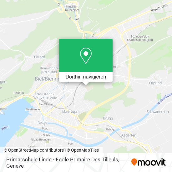 Primarschule Linde - Ecole Primaire Des Tilleuls Karte
