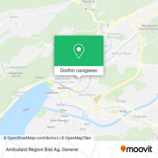 Ambulanz Region Biel Ag Karte