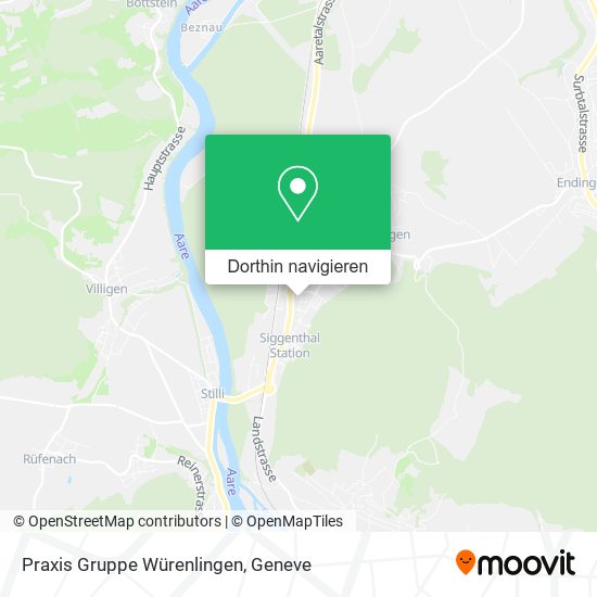 Praxis Gruppe Würenlingen Karte