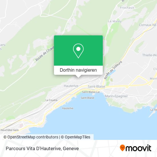 Parcours Vita D'Hauterive Karte