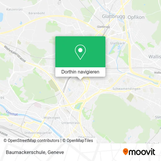Baumackerschule Karte