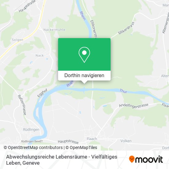 Abwechslungsreiche Lebensräume - Vielfältiges Leben Karte