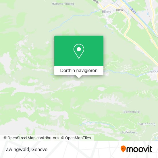 Zwingwald Karte