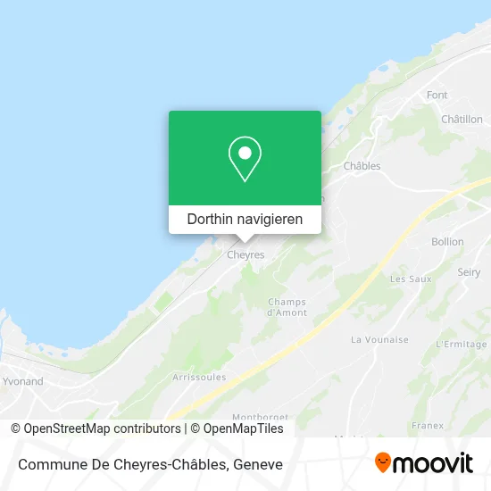 Commune De Cheyres-Châbles Karte