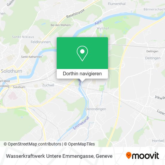 Wasserkraftwerk Untere Emmengasse Karte