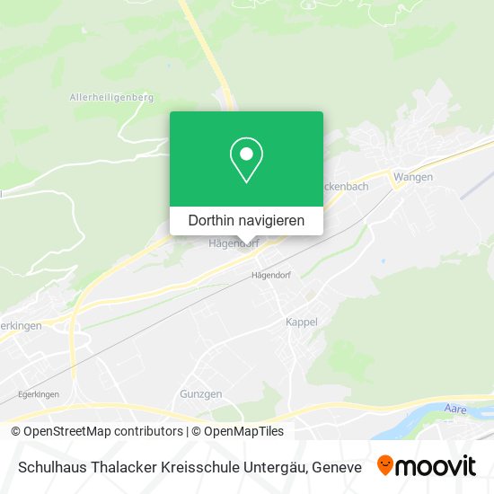 Schulhaus Thalacker Kreisschule Untergäu Karte