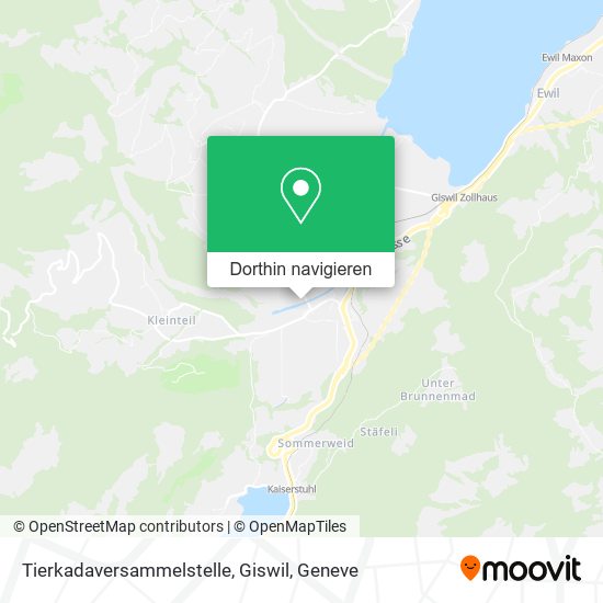 Tierkadaversammelstelle, Giswil Karte