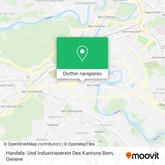 Handels- Und Industrieverein Des Kantons Bern Karte
