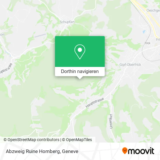 Abzweig Ruine Homberg Karte