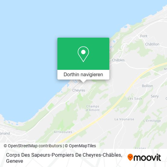 Corps Des Sapeurs-Pompiers De Cheyres-Châbles Karte