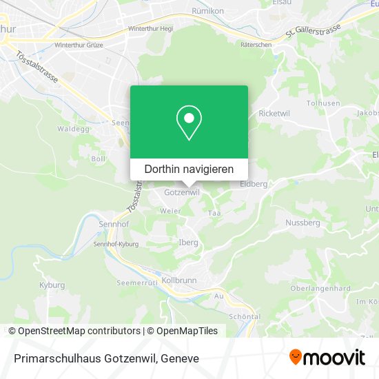 Primarschulhaus Gotzenwil Karte