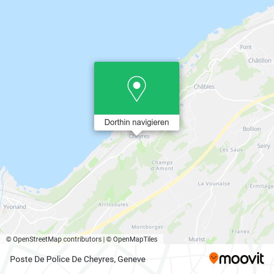 Poste De Police De Cheyres Karte