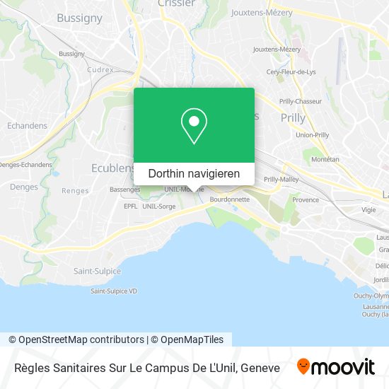 Règles Sanitaires Sur Le Campus De L'Unil Karte