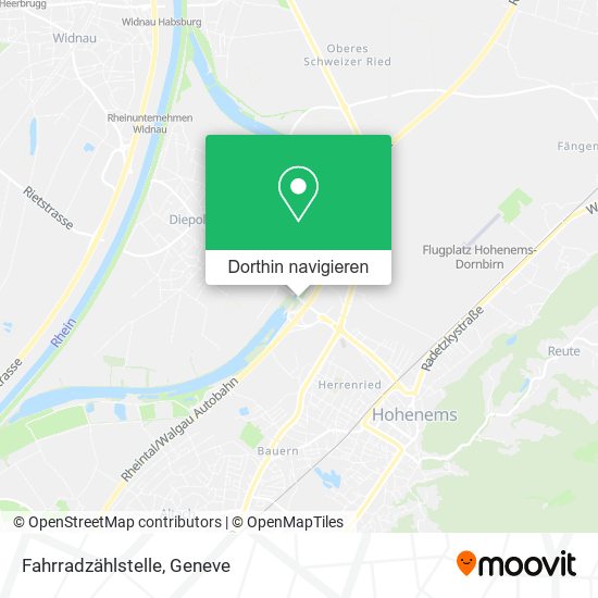 Fahrradzählstelle Karte