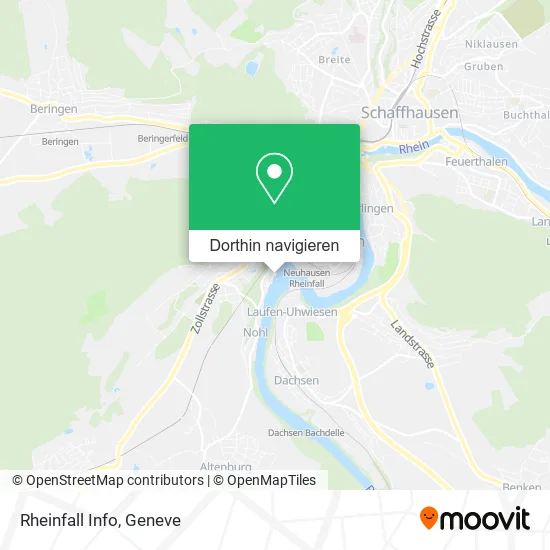 Rheinfall Info Karte