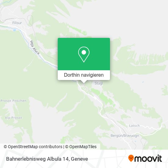 Bahnerlebnisweg Albula 14 Karte