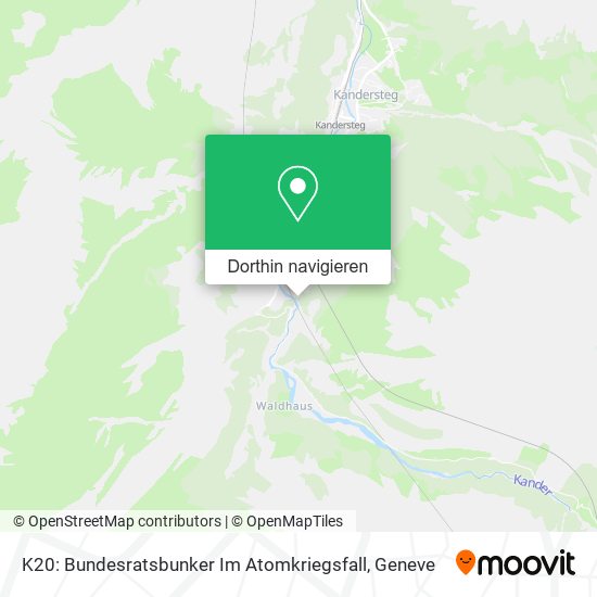 K20: Bundesratsbunker Im Atomkriegsfall Karte