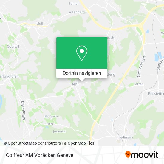 Coiffeur AM Voräcker Karte