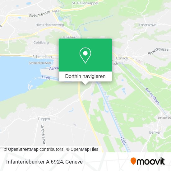 Infanteriebunker A 6924 Karte