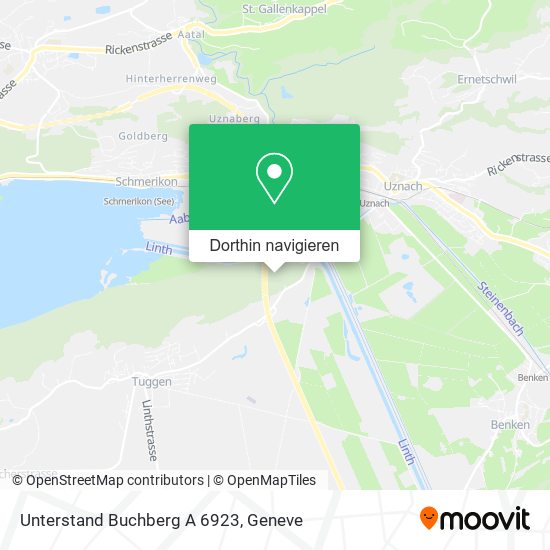 Unterstand Buchberg A 6923 Karte