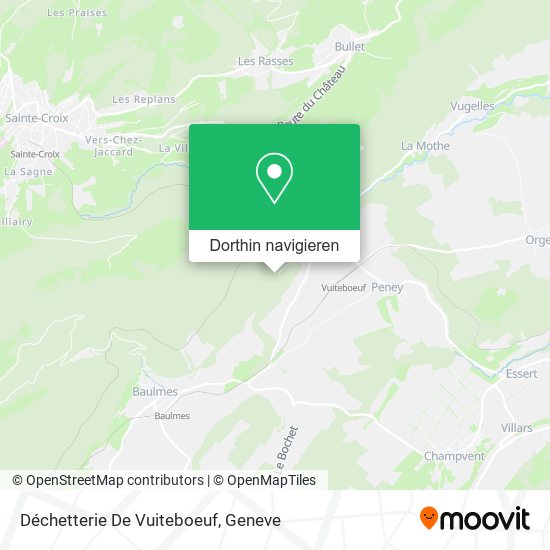Déchetterie De Vuiteboeuf Karte