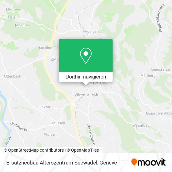 Ersatzneubau Alterszentrum Seewadel Karte