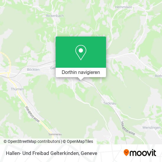 Hallen- Und Freibad Gelterkinden Karte