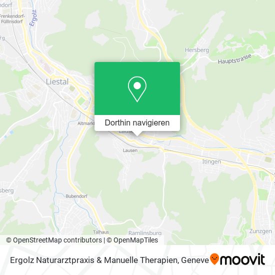 Ergolz Naturarztpraxis & Manuelle Therapien Karte