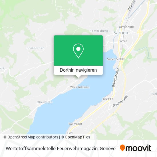 Wertstoffsammelstelle Feuerwehrmagazin Karte