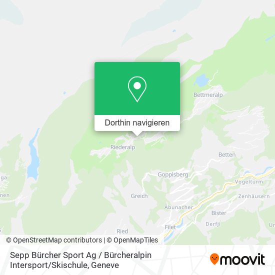 Sepp Bürcher Sport Ag / Bürcheralpin Intersport / Skischule Karte