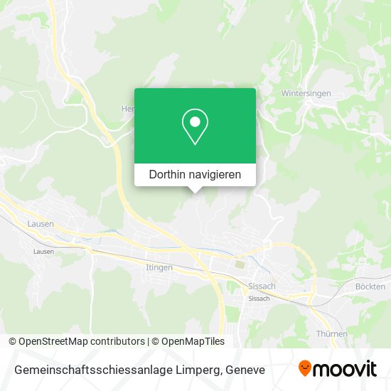 Gemeinschaftsschiessanlage Limperg Karte