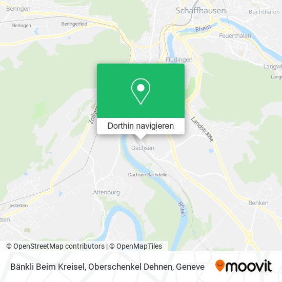 Bänkli Beim Kreisel, Oberschenkel Dehnen Karte