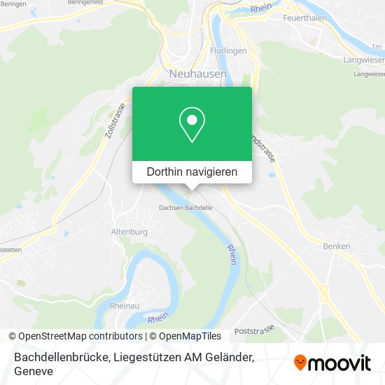 Bachdellenbrücke, Liegestützen AM Geländer Karte