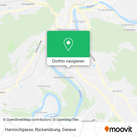 Harnischgasse, Rückenübung Karte