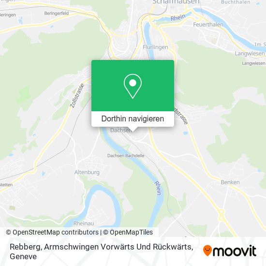 Rebberg, Armschwingen Vorwärts Und Rückwärts Karte