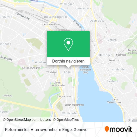 Reformiertes Alterswohnheim Enge Karte