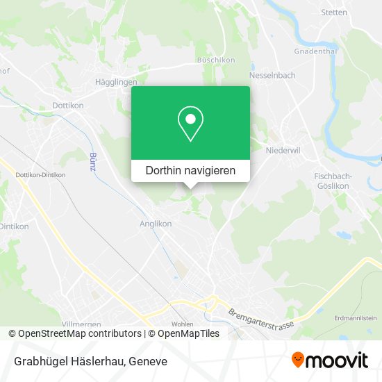 Grabhügel Häslerhau Karte