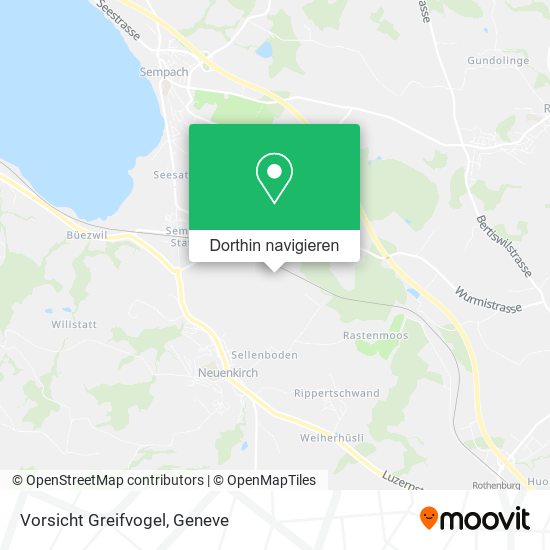 Vorsicht Greifvogel Karte