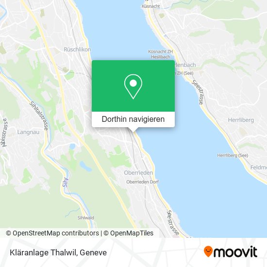 Kläranlage Thalwil Karte