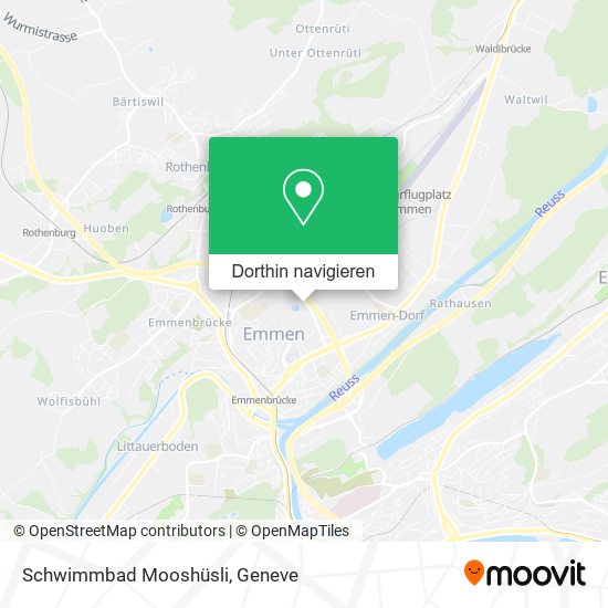 Schwimmbad Mooshüsli Karte