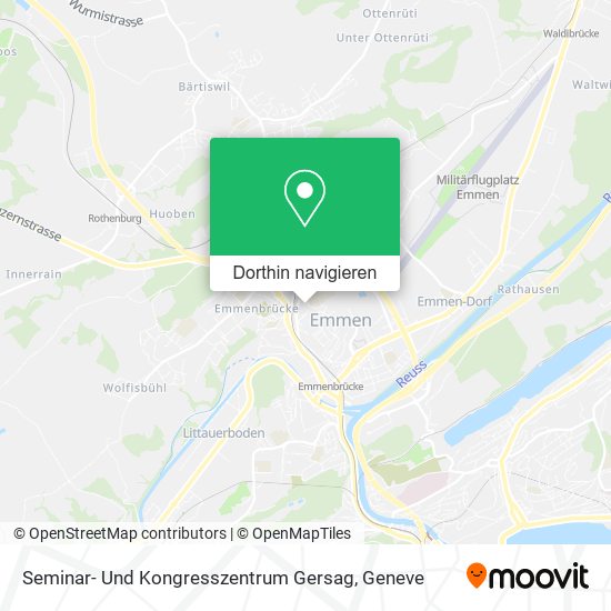 Seminar- Und Kongresszentrum Gersag Karte