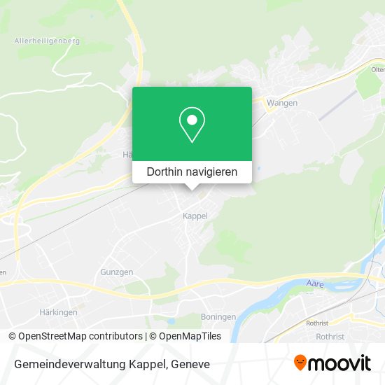 Gemeindeverwaltung Kappel Karte