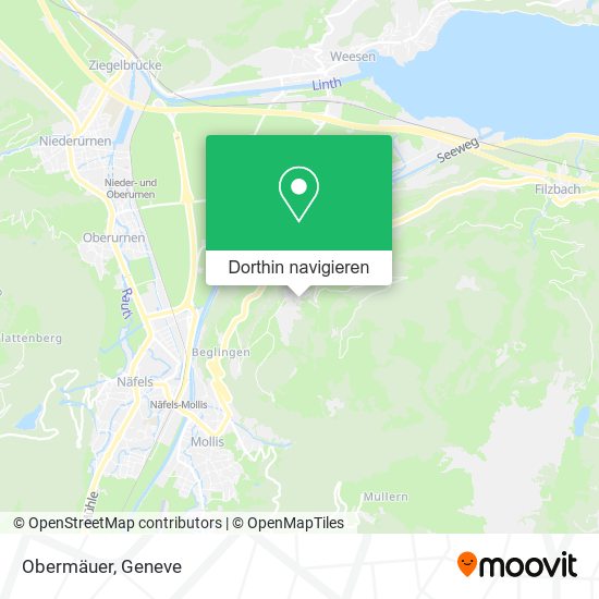 Obermäuer Karte