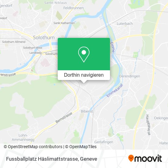 Fussballplatz Häslimattstrasse Karte