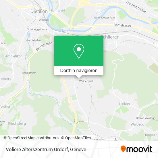 Volière Alterszentrum Urdorf Karte