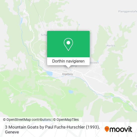 3 Mountain Goats by Paul Fuchs-Hurschler (1993) Karte