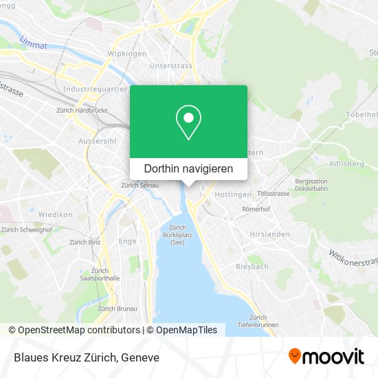 Blaues Kreuz Zürich Karte