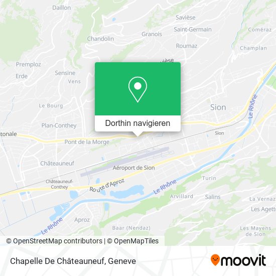 Chapelle De Châteauneuf Karte